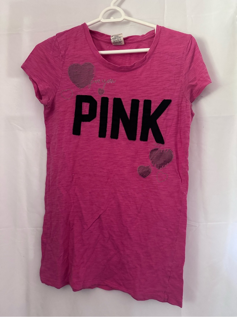 PINK Victoria's Secret Short Sleeve Tee - Hot Pink